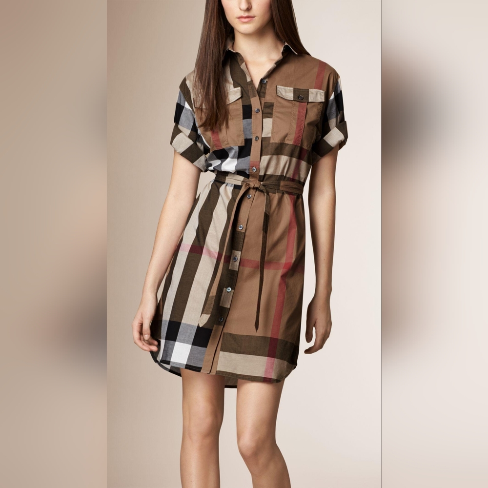 NWT Burberry Kelsy Taupe Brown Dress from London